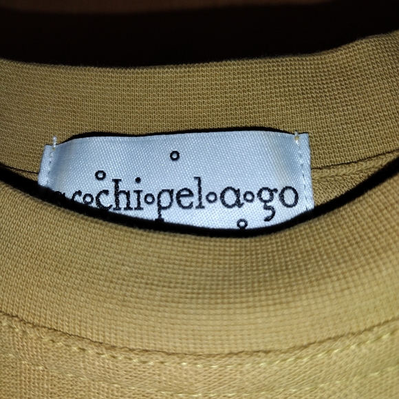 🙂Mens Medium Archipelago short sleeve Gold Knit Shirt 100% Cotton Tee Shirt - Picture 4 of 8